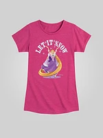 Toddler Disney Princess Rapunzel Let It Snow Fitted Short Sleeve Graphic Tee