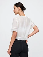 Lace-Trim Shirt