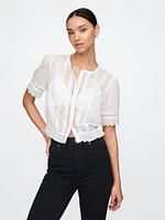 Lace-Trim Shirt