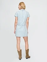 UltraSoft Denim Mini Shift Dress