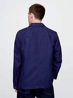 Relaxed Linen-Cotton Blazer