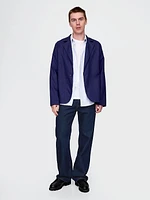 Relaxed Linen-Cotton Blazer