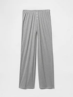 Mini Rib Wide-Leg PJ Pants