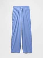 Mini Rib Wide-Leg PJ Pants