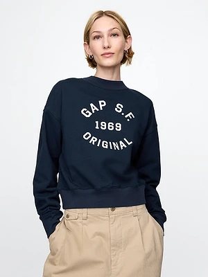 French Terry Cropped Sweatshirt