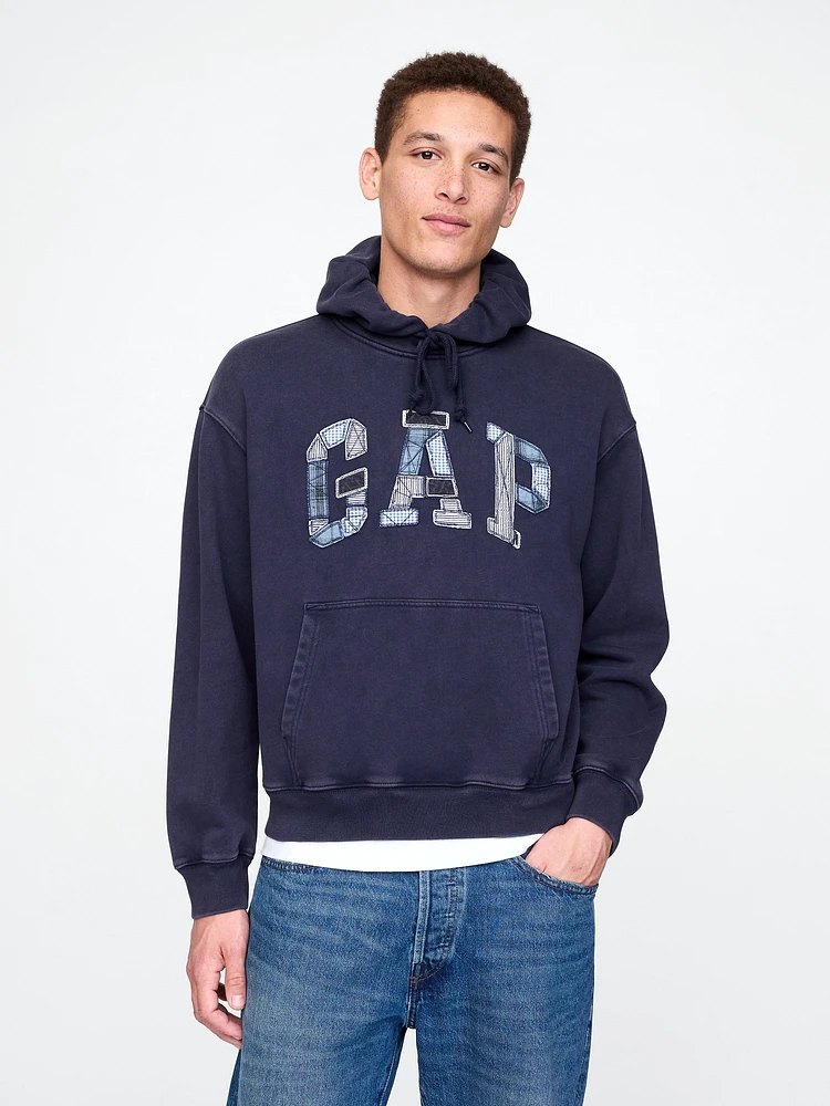 Patchwork Logo Hoodie
