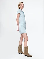 UltraSoft Denim Mini Shift Dress