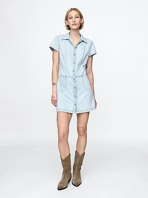 UltraSoft Denim Mini Shift Dress