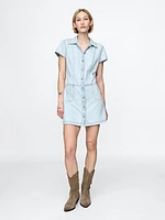 UltraSoft Denim Mini Shift Dress