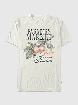 Farmers Market Peaches Graphic T-Shirt