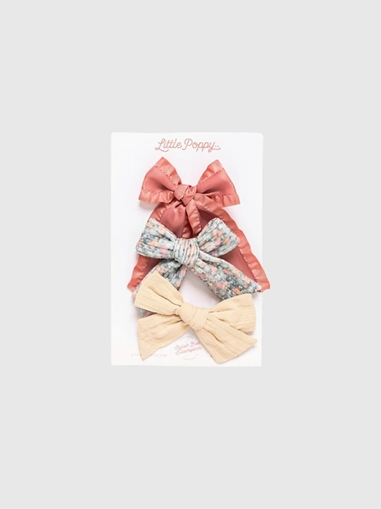 The Adaline Bow Clip Set