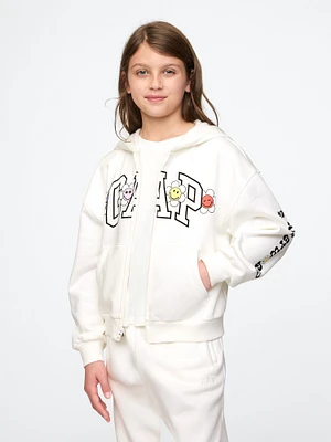 Kids VintageSoft Gap Arch Logo Hoodie