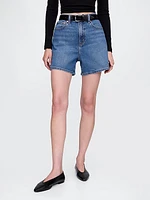 4.75" High Rise A-Line Denim Short