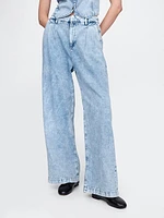 365 High Rise UltraSoft Pleated Denim Trousers