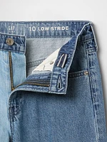 Kids Low Rise Stride Patchwork Jeans