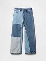 Kids Low Rise Stride Wide-Leg Foil Jeans