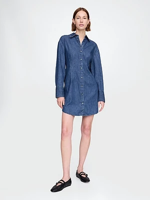 Denim Mini Shirtdress