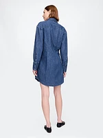 Denim Mini Shirtdress