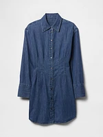 Denim Mini Shirtdress