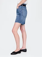 8" Mid Rise '90s Loose Denim Bermuda Shorts