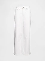 High Rise Stride Wide-Leg Ankle Jeans