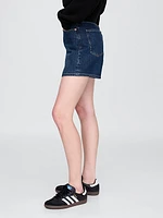 4.75" High Rise A-Line Denim Short