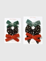 The Posy Bow Clip Set