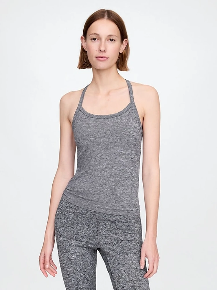 GapFit Lightweight Brushed Jersey Racerback Tank Top