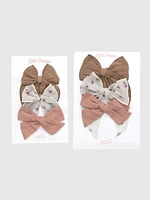 The Monet Bow Clip Set