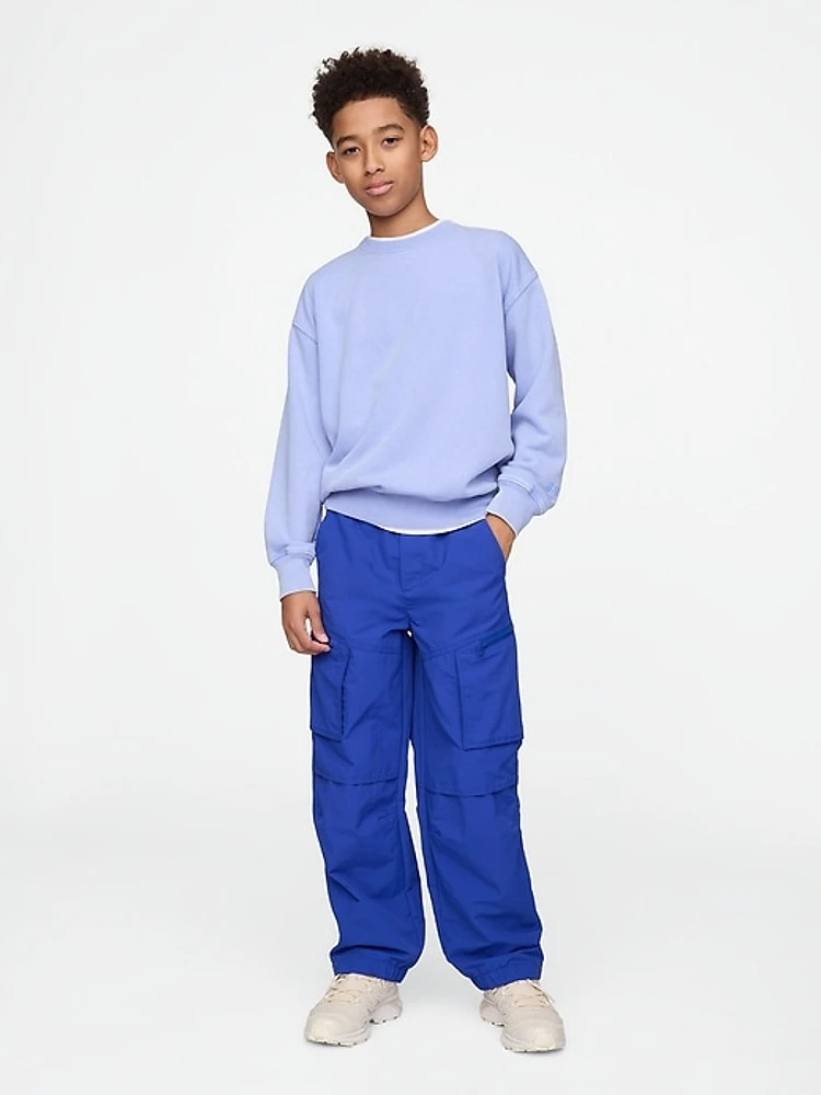 Kids Pull-On Parachute Cargo Pants