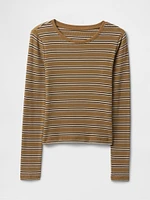 Modern Rib Cropped T-Shirt