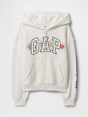 Kids Vintage Soft Gap Logo Zip Hoodie