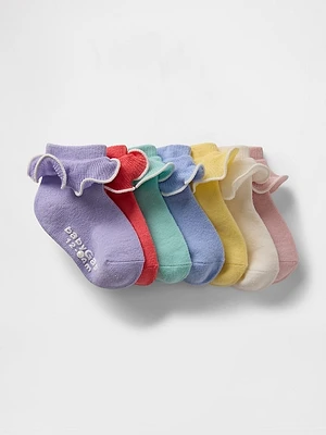 Baby & Toddler Ruffle Ankle Socks (7-Pack)