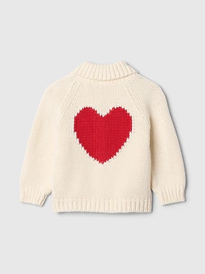 Baby Heart Shawl Cardigan