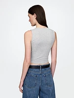 CloseKnit Jersey Cropped Shell Tank Top