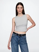 CloseKnit Jersey Cropped Shell Tank Top