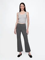 High Rise Ponte Crop Kick Pants