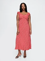 Sweetheart Crepe Maxi Dress