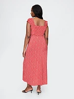 Sweetheart Crepe Maxi Dress