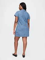 UltraSoft Denim Mini Shift Dress