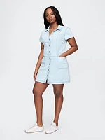 UltraSoft Denim Mini Shift Dress