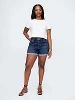 5" Mid Rise Denim Girlfriend Shorts