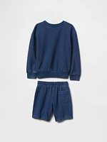 Baby & Toddler Indigo French Terry Outfit Set