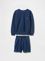 Baby & Toddler Indigo French Terry Outfit Set