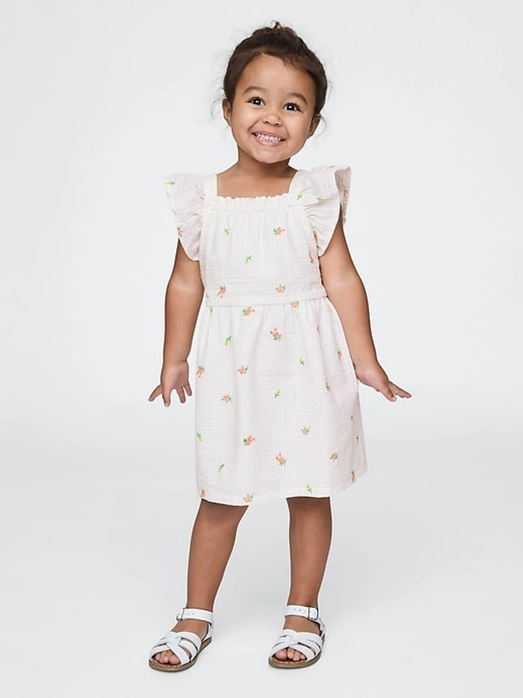 Baby & Toddler Flutter-Sleeve Seersucker Dress