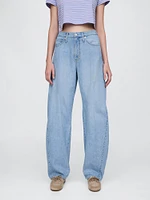 High Rise Barrel Jeans