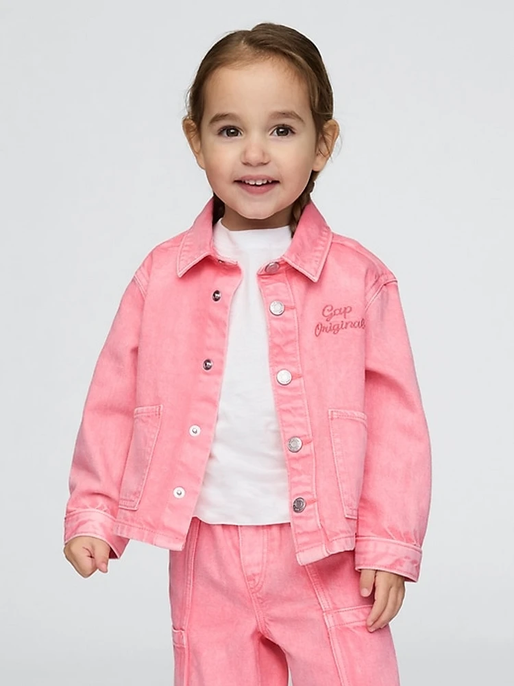 Baby & Toddler UltraSoft Denim Logo Chore Jacket