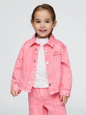 Baby & Toddler UltraSoft Denim Logo Chore Jacket