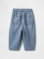 Baby & Toddler Pull-On Barrel Jeans