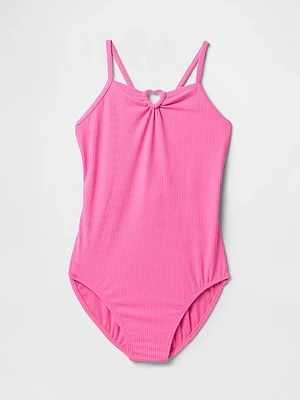 Kids One-Piece Rib Swimsuit